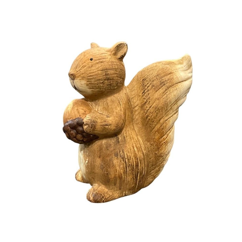 SCOIATTOLO RESINA 19 CM. MARRONE